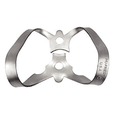 Hu-Friedy Satin Steel Rubber Dam Clamp, #6, Anterior, Winged, RDCM6 thumbnail 12