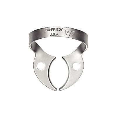 Hu-Friedy Satin Steel Rubber Dam Clamp, #W7, Wingless, Lower Molars, RDCMW7, 1/Pk thumbnail 11