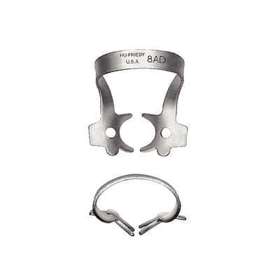 Hu-Friedy Satin Steel Rubber Dam Clamp, #8AD, Winged, Molars, 1/Pk, RDCM8AD thumbnail 11