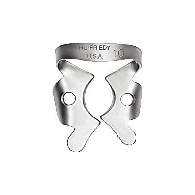 Ivory Rubber Dam Clamp #10, Winged, Stainless Steel, Regular Molar, 50057338 thumbnail 11