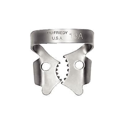Hu-Friedy Rubber Dam Clamp, #13A, Winged, Lower Left Molars, Satin Steel, 1/Pk, RDCM13A thumbnail 18