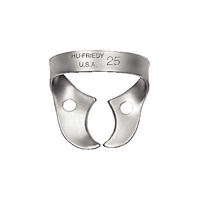 Hu-Friedy Satin Steel Rubber Dam Clamp #25 Wingless, Upper Left/Lower Right Molars, RDCM25 thumbnail 10