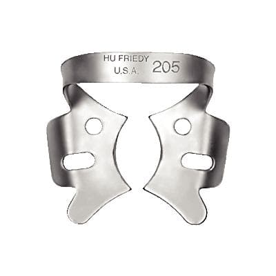 Hu-Friedy Satin Steel Rubber Dam Clamp #205, Winged, Large Upper Molars, 1/Pkg thumbnail 8