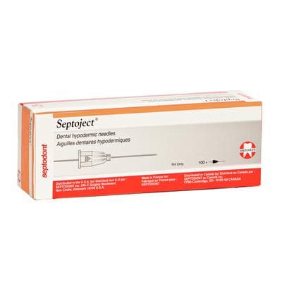 Septoject Dental Hypodermic Needles, Plastic Hub, 27 Gauge, Short, Orange, 100/Pk, N1271, 01N1271 thumbnail 18