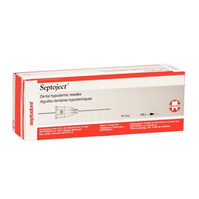 Septoject Dental Hypodermic Needles, 25 Gauge Long (35mm), Red, Plastic Hub, 100/Box, 01-N1252 thumbnail 18