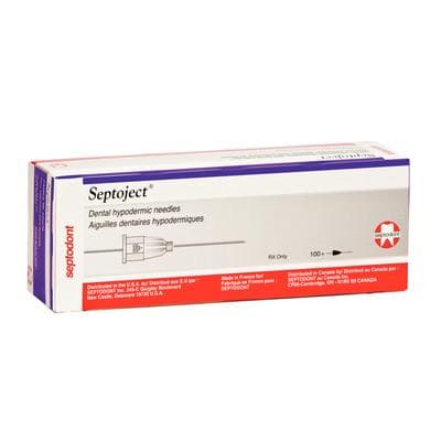 Septoject Dental Hypodermic Needles, Plastic Hub, 30 Gauge, Extra Short (10mm), Purple, 100/Pk, 01N1300 thumbnail 17