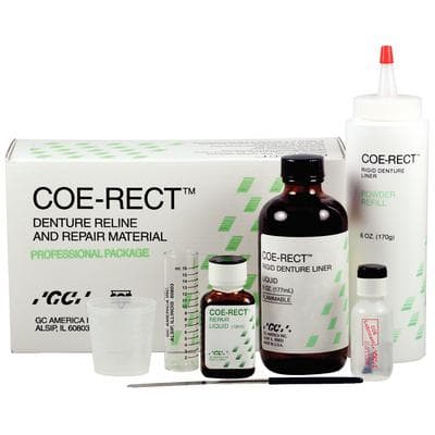 Coe-Rect Self-Curing Rigid Denture Reline & Repair Material, Professional Pack, 6 oz Powder, 6 oz Liquid, 14 mL Repair Liquid, 343001 thumbnail 20