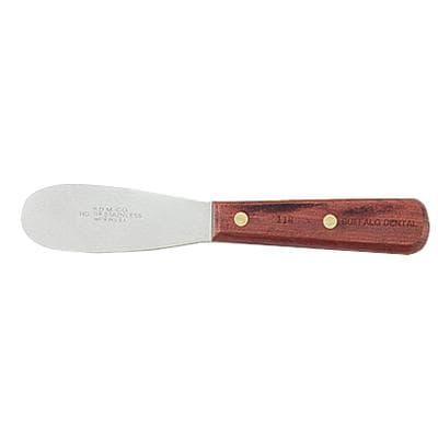 Buffalo Dental #11R Stainless Steel Flexible Blade Spatula, 3-1/2", Rosewood Handle, 1/Pk, 79420 thumbnail 10