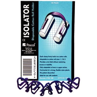 Isolators Disposable Cotton Roll Holder, Purple, Adaptable to Sizes 1, 2 & 3, 50/Pk, 28-100 thumbnail 13