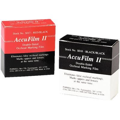 AccuFilm II Double-Sided Articulating Film, Red/Red, Pre-Cut Strips, 3-1/2" x 7/8", 21 Microns, 280/Pkg, S021 thumbnail 16
