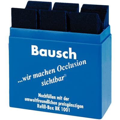 Bausch Arti-Check Micro-Thin Articulating Paper, 200 Microns (0.008"), Blue, Pre-Cut Strips, Plastic Dispenser, 300/Pk, BK-01 thumbnail 17