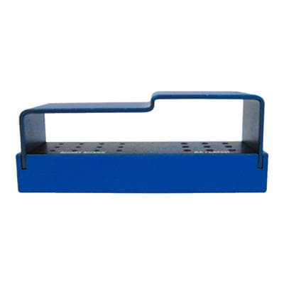 Kerr AXIS Autoclavable Bur Block, 21 Hole, 12 FGSS / 9 RA, Blue Anodized Aluminum, Swivel Top, AB120-1U thumbnail 10
