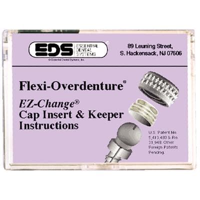 Flexi-Overdenture EZ-Change Keeper & Cap Inserts Intro Kit, Contains 2 Keepers, 2 Cap Inserts, 2 Rubber Bands, 1 EZ-Change Wrench thumbnail 6
