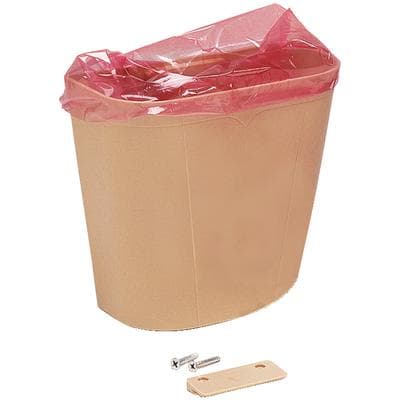 Zirc Handi-Hopper Chairside Waste Receptacle, Beige, 7" x 4" x 6-3/8", with Slotted Mounting Bracket, 20Z404-G thumbnail 11
