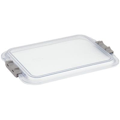 Zirc Safe-Lok Mini Tray Cover, F-Size, Clear, 9-7/8" x 6-5/8" x 1", 1/Pk, 20Z103 thumbnail 15