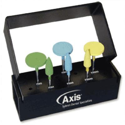 Kerr CeraGlaze Porcelain Adjusting & Polishing Lab Logic Set, Extraoral, 17 mm Square Edge Wheels & Points, LS-911 thumbnail 13
