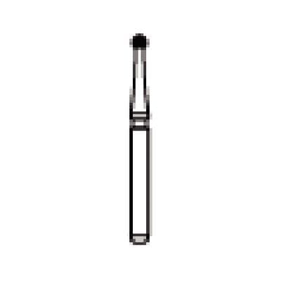NTI Trimming & Finishing Carbide Bur, FG, Round, 12-Flute, #7004, 1.4 mm, Red, 5/Pkg, H41-014 thumbnail 8