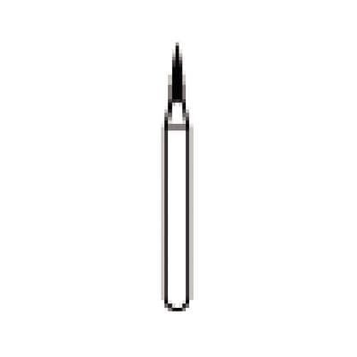 NTI FG Diamond Bur, Coarse, Flame Point End, #860-010 / C860-010, 1.0 mm Diameter, 4.0 mm Length, 5/Pk thumbnail 7