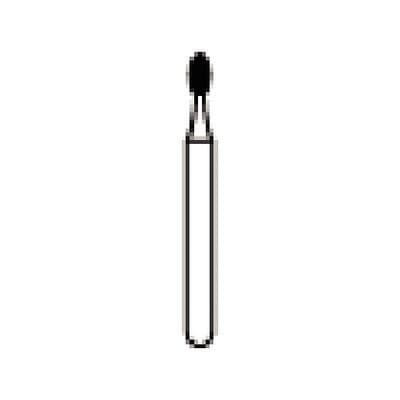 NTI Diamond Bur, Friction Grip (FG), Coarse, Football/Bevel End, #379-012 (C379-012), 1.2 mm Diameter, 2.8 mm Length, 5/Pk thumbnail 7