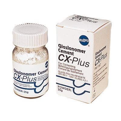 CX-Plus GlasIonomer Luting Cement, Intro Kit, 35 g Powder / 17 mL Liquid, 1/Pk, 1166 thumbnail 18