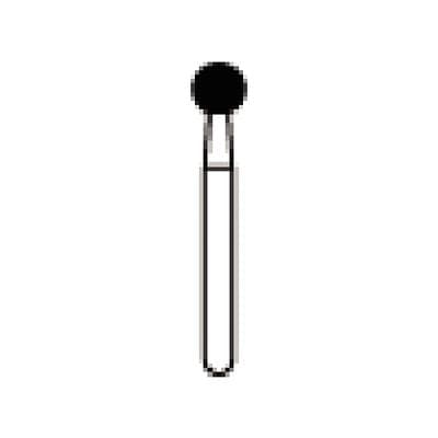 NTI® FG Diamond Bur, Super Coarse, Round, #801-029 (SC801-029), 2.9 mm, Black, 5/Pkg thumbnail 9