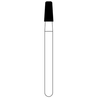 NTI Diamond Bur, FG, Taper Modified Shoulder, #M845KR-018, 1.8 mm, Medium Grit, Gray, 5/Pk thumbnail 11