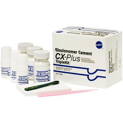 CX-Plus GlasIonomer Luting Cement, Triple Kit, 3 x 35 g Powder, 3 x 17 mL Liquid, 1169 thumbnail 21