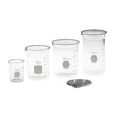 L&R PC-3 Glass Beaker Set, 100 mL with Positioning Cover, 40004 thumbnail 6