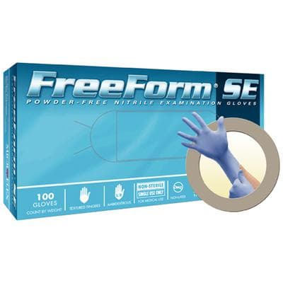 FreeForm SE Supersoft Nitrile Exam Gloves, Powder-Free, Latex-Free, Non-Sterile, Blue, Medium, 100/Box, FFS-700-M thumbnail 13