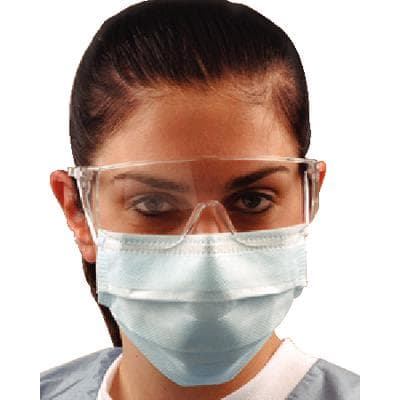 Crosstex Ultra FogFree Earloop Surgical Face Mask, ASTM Level 3, Blue, 40/Box, GCFCX thumbnail 30