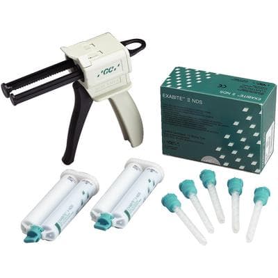 GC America Exabite II NDS VPS Bite Registration Creme, Fast Set, Aqua, 48 mL Cartridge, 2-Pack, 132412 thumbnail 10