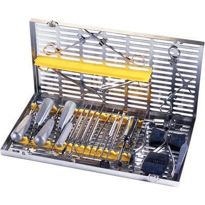 Hu-Friedy IMS Signature Series Oral Surgery Cassette, Yellow, 8" x 14.5" x 1.25", Holds 19 Instruments thumbnail 8
