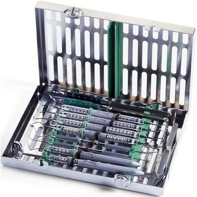 Hu-Friedy IMS Signature Series Instrument Cassette, 10-Instrument, Small, Green, Stainless Steel, 5.5" x 8" x 1.25", IM5109 thumbnail 7