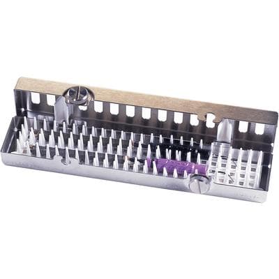 Hu-Friedy IMS Signature Series Ultrasonic Insert/Handpiece Cassette, Small, 1.5" x 8" x 1.25", White, Holds 2 Ultrasonic Inserts or 1 Handpiece, IM30HU2 thumbnail 8