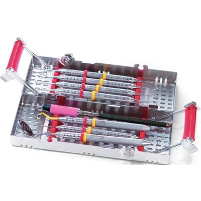 Hu-Friedy IMS Signature Series Double-Decker Cassette, 8-Instrument Capacity, 3" x 8" x 1.5", Red, IM9080 thumbnail 7