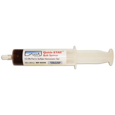 Quick-Stat FS Hemostatic Gel, 20% Ferric Sulfate, Bulk Syringe Kit, 30 mL, 1/Pk, 503550 thumbnail 12