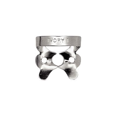 Ivory Stainless Steel Rubber Dam Clamp, #1, Winged, Regular Bicuspid, 50057306 thumbnail 13