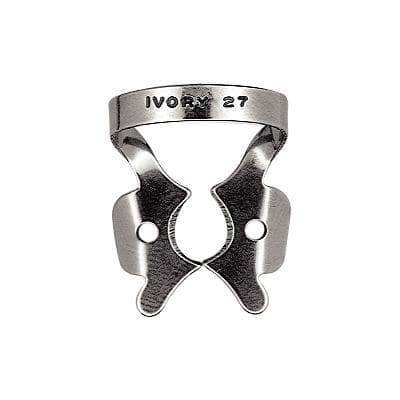Ivory Rubber Dam Clamp, Winged, #27, Regular Molar, Stainless Steel, 50057372 thumbnail 12