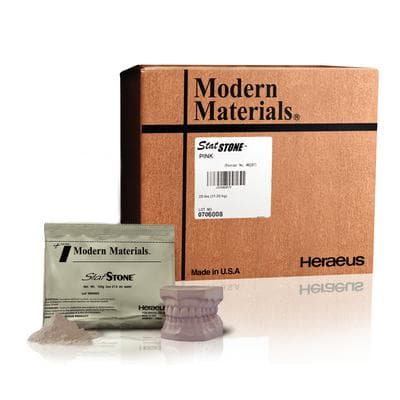 Kulzer StatStone Type III Fast-Setting Dental Model Stone, Pink, 120 g Preweighed Packets, 24/Box, 50046865 thumbnail 11