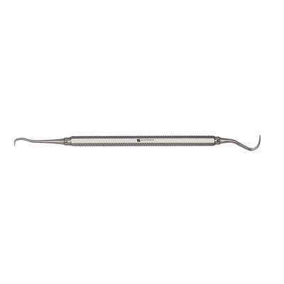 J&J Instruments 15/30 Towner Sickle Scaler, Double End, Standard Octagonal Handle, Stainless Steel, 11-708 thumbnail 4