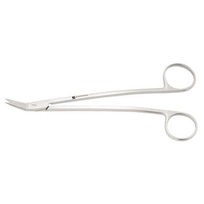 J&J Instruments Dean Surgical Scissors, 7" Angled, Serrated, 1 Serrated Blade, Stainless Steel, 1/Pkg, 12-100 thumbnail 7
