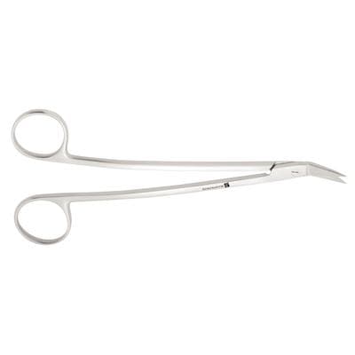 J&J Instruments Dean Surgical Scissors, 7" Angled, Serrated, 1 Serrated Blade, Stainless Steel, 1/Pkg, 12-100 thumbnail 9