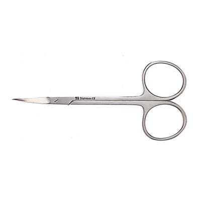 J&J Instruments Iris Scissors, 4.5" Curved, Stainless Steel, 22-1510 thumbnail 9