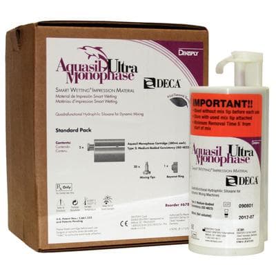 Aquasil Ultra DECA Smart Wetting VPS Impression Material, Cartridge Refill, Monophase, Regular Set, Purple, 380 ml, 2/Pk, 678782 thumbnail 9