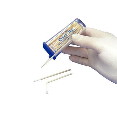 Quick-Tips Micro-Applicator Tips, White, Regular Fiber, 100/Pk, 605220 thumbnail 12