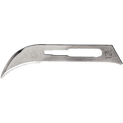 Hu-Friedy #12D Sterile Carbon Steel Surgical Scalpel Blades, Double-Edged, Individually Wrapped, 100/Box, 10-256-12 thumbnail 12