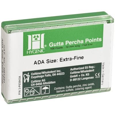 Hygenic Gutta Percha Points, X-Fine, .02 Taper, Pink, 100/Pkg, H01221 thumbnail 11