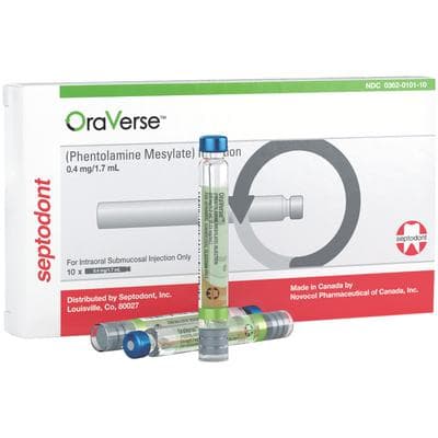 OraVerse (Phentolamine Mesylate) Local Anesthesia Reversal Agent, 1.7 mL Glass Cartridges, 10/Box, 99210 thumbnail 15