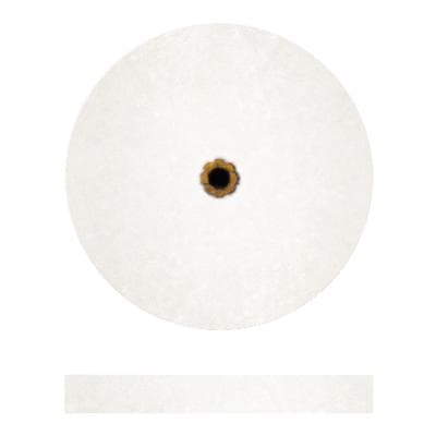 Dedeco Koolies White Shape-2 Grinding Wheels, Fine Aluminum Oxide, 1" x 1/8", 50/Box, #832 thumbnail 9