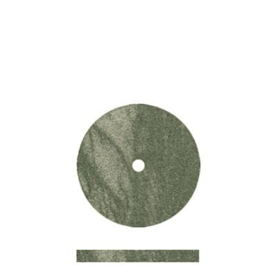 Dedeco Classic Rubber Wheel Polishers, Square Edge, 5/8" x 1/16", Medium, Green, 100/Bx, 5026 thumbnail 6